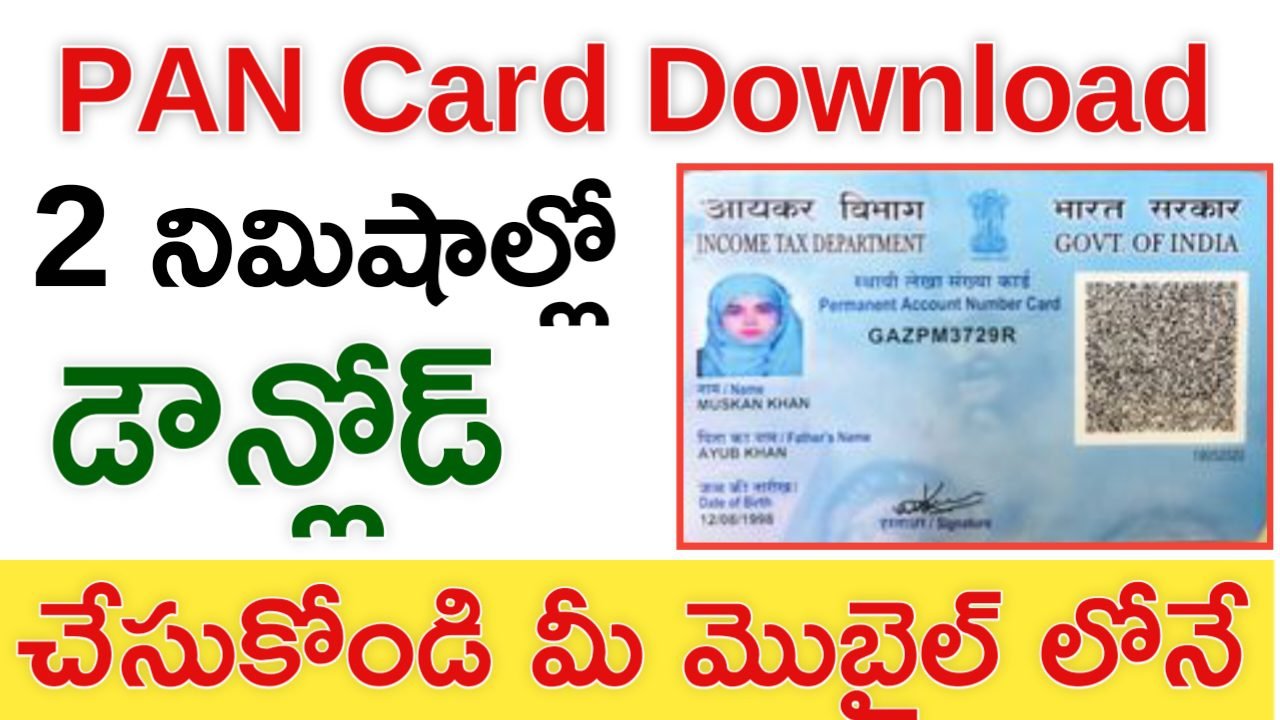 PAN CARD Download Process: 2 నిమిషాల్లో మీ పాన్ కార్డు డౌన్లోడ్ చేసుకోండి