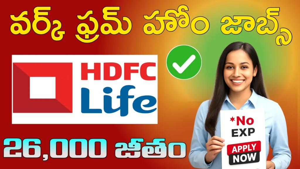 HDFC LIFE Work From Home Jobs 2025